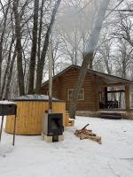 Wooden house №7 with wood-burning hot tub with aeromassage - Image 2